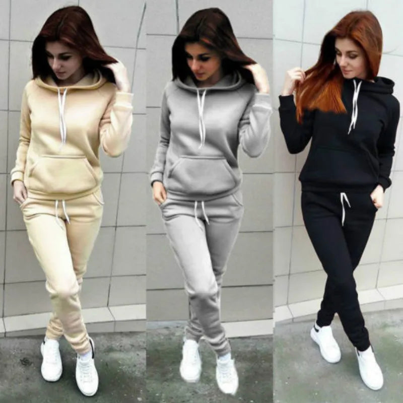 Conjunto de Sudadera y Pantalón Confort / Mono Deportivo Dos Piezas de Algodón