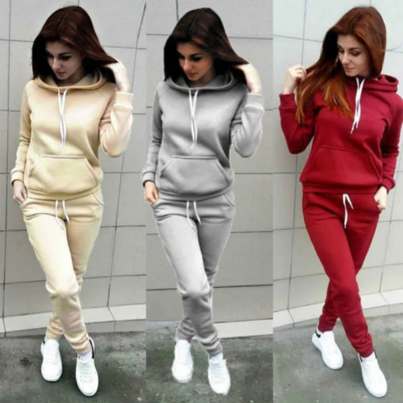 Conjunto de Sudadera y Pantalón Confort / Mono Deportivo Dos Piezas de Algodón