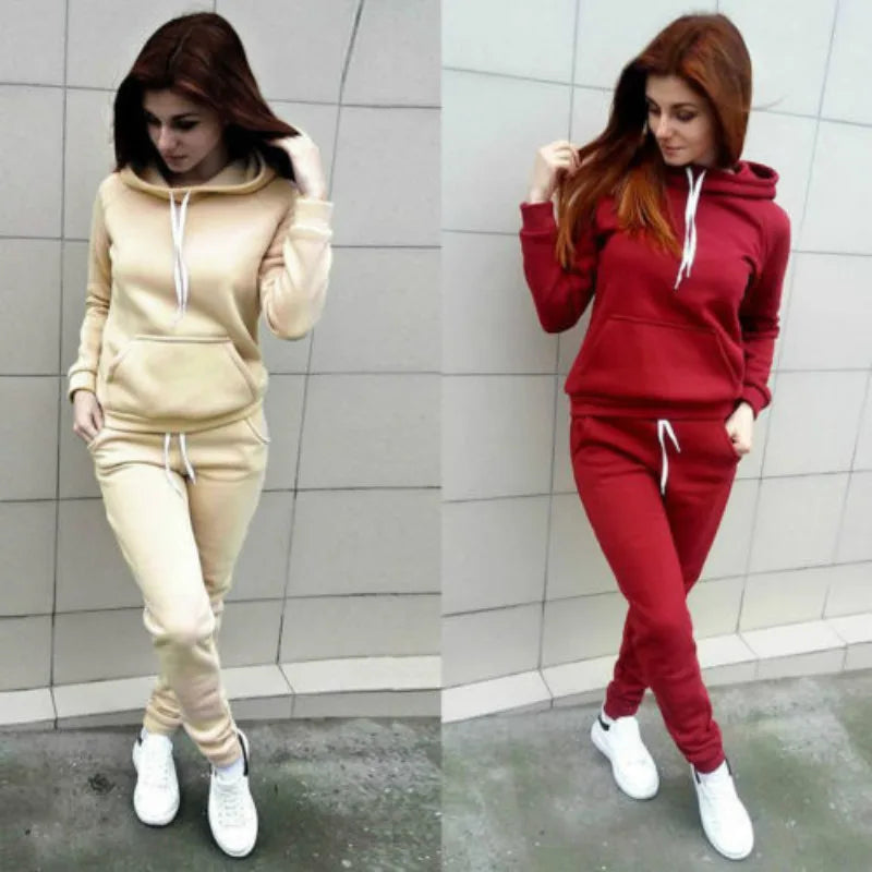 Conjunto de Sudadera y Pantalón Confort / Mono Deportivo Dos Piezas de Algodón