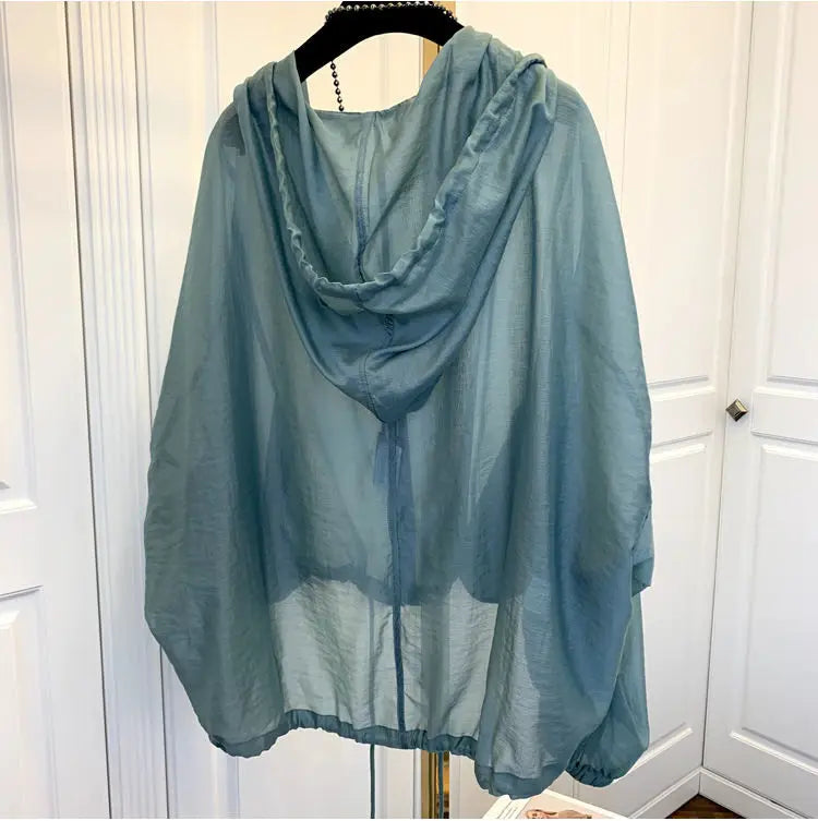 Blusa Ligera de Manga Larga Casual / Camisa Básica Fluida con Botones