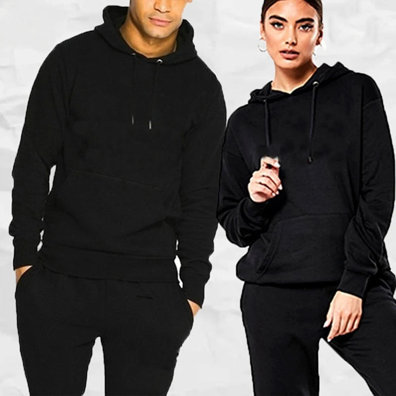 Sportswear Sweater Conjunto de Sudadera con Capucha y pantalónes Confort / Outfit Casual de Algodón para Invierno