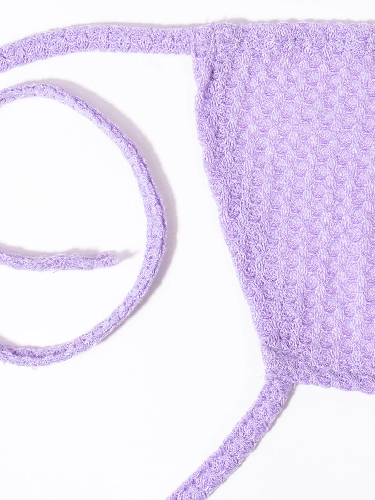 Conjunto de Falda Midi y Crop Top Monocolor / Outfit Dos Piezas de Punto