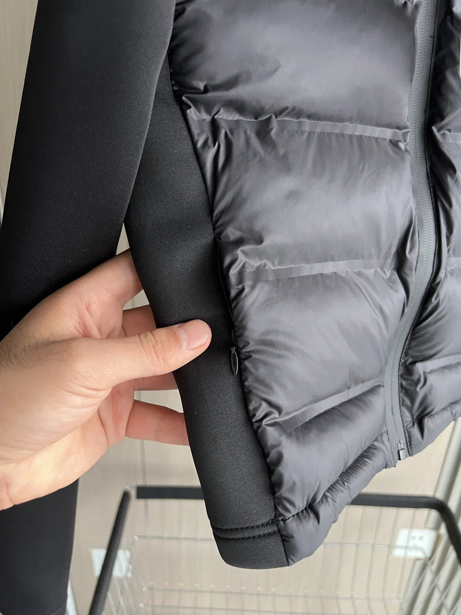 Chaqueta Acolchada Ligera de Invierno / Plumífero Corto Ajustado para Mujer