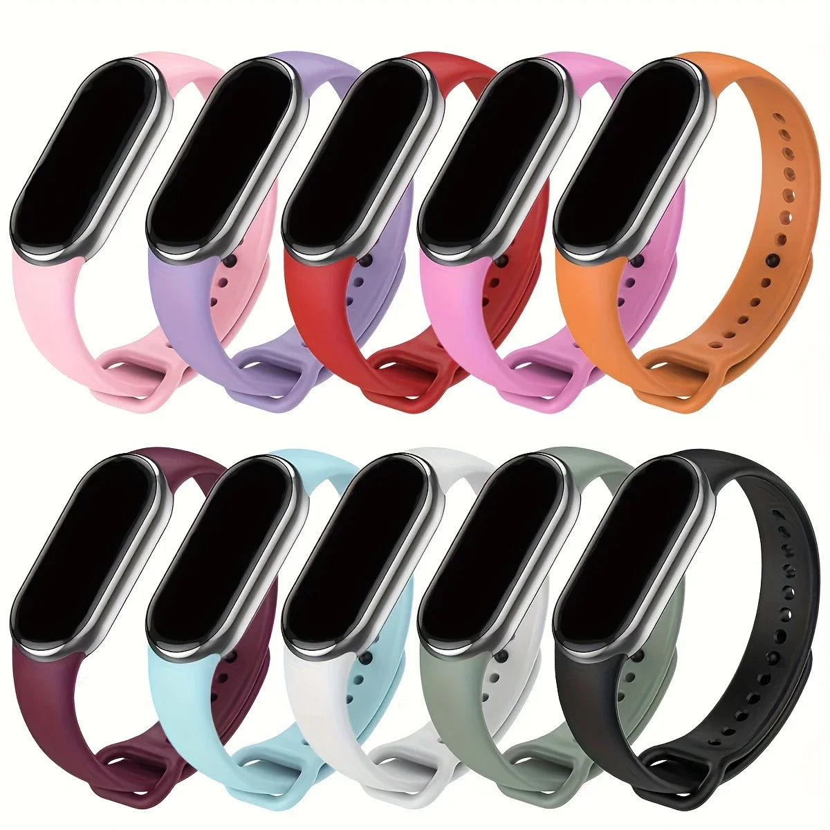 Correa Deportiva de Silicona Transpirable para Smartwatch / Banda de Repuesto Flexible para Pulsera de Actividad