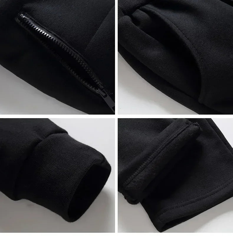 Conjunto de Invierno de 3 Piezas con Chaleco Acolchado / Chándal Completo Casual con Sudadera, Chaqueton y pantalónes