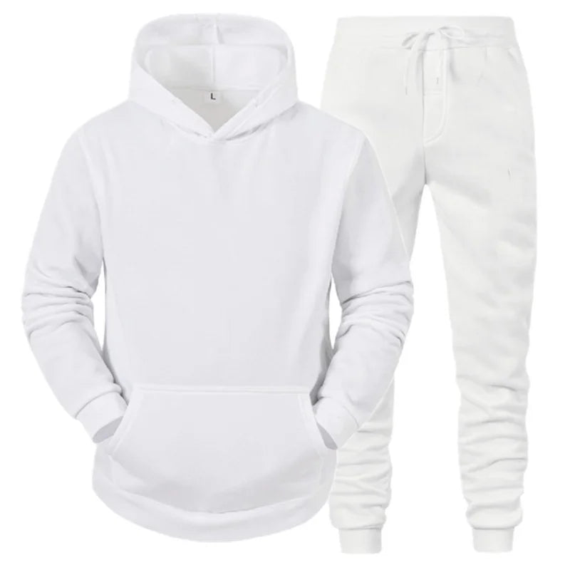 Sportswear Sweater Conjunto de Sudadera con Capucha y pantalónes Confort / Outfit Casual de Algodón para Invierno