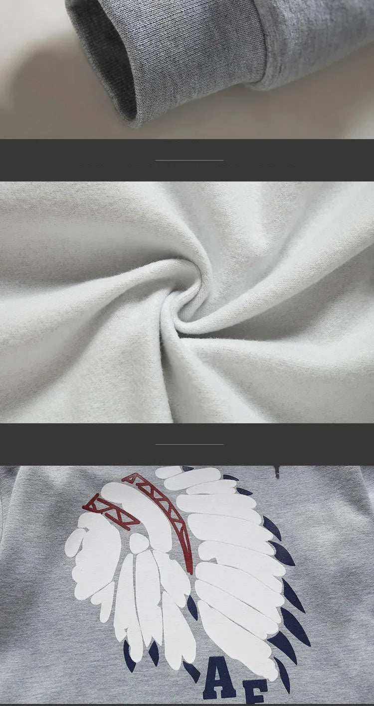 Conjunto de Invierno de 3 Piezas con Chaleco Acolchado / Chándal Completo Casual con Sudadera, Chaqueton y pantalónes