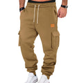 Pantalón Jogger Tipo Cargo de Felpa Suave / Pantalón de Chándal Cargo con Puño Elástico