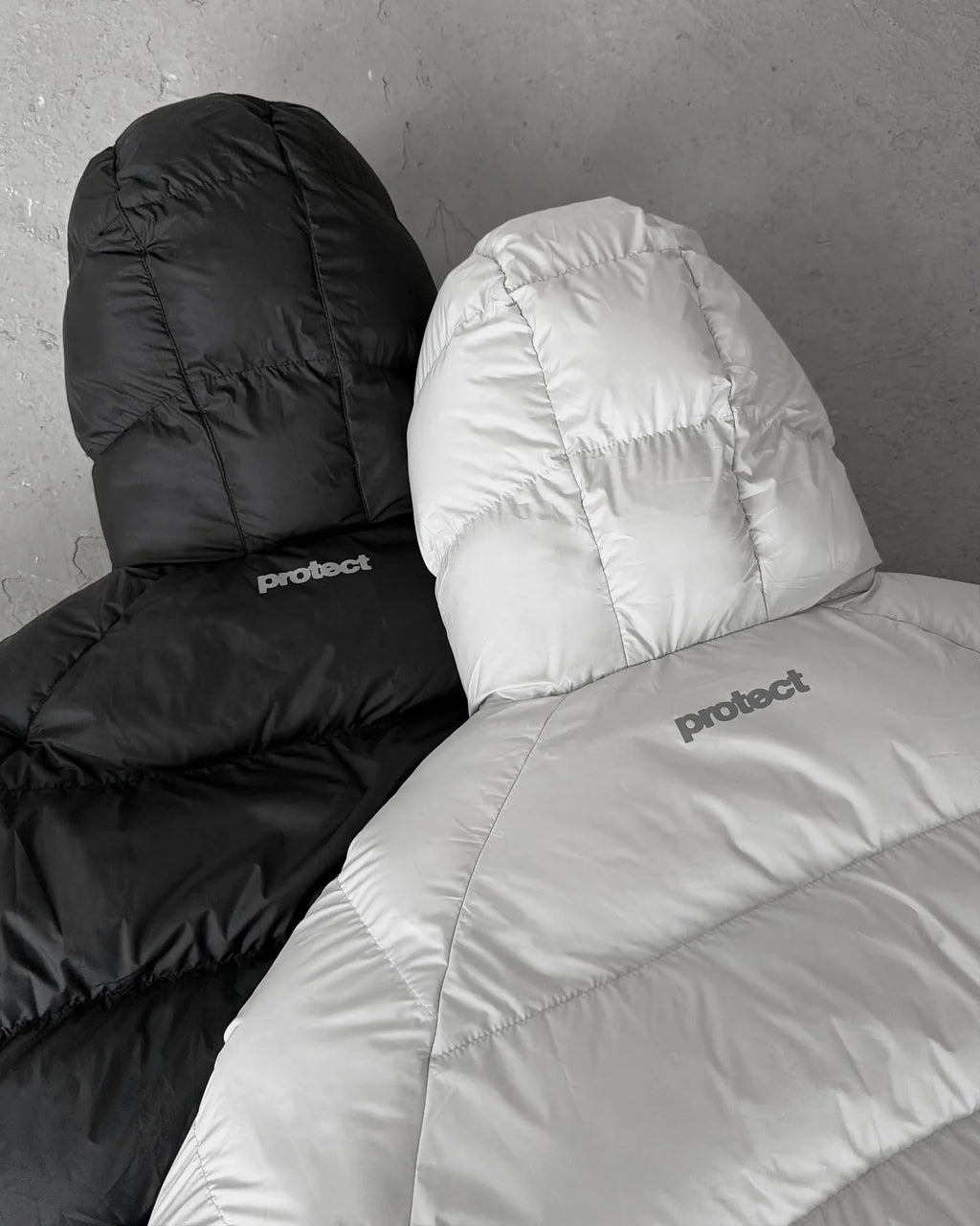 Plumífero Corto Puffer Bicolor con Capucha / Chaqueta Acolchada de Invierno Estilo Urbano