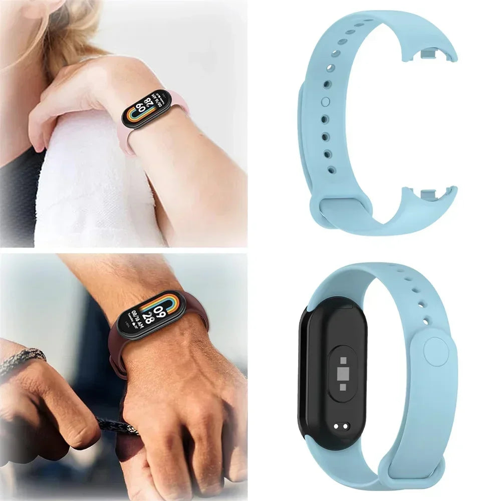Correa Deportiva de Silicona Transpirable para Smartwatch / Banda de Repuesto Flexible para Pulsera de Actividad