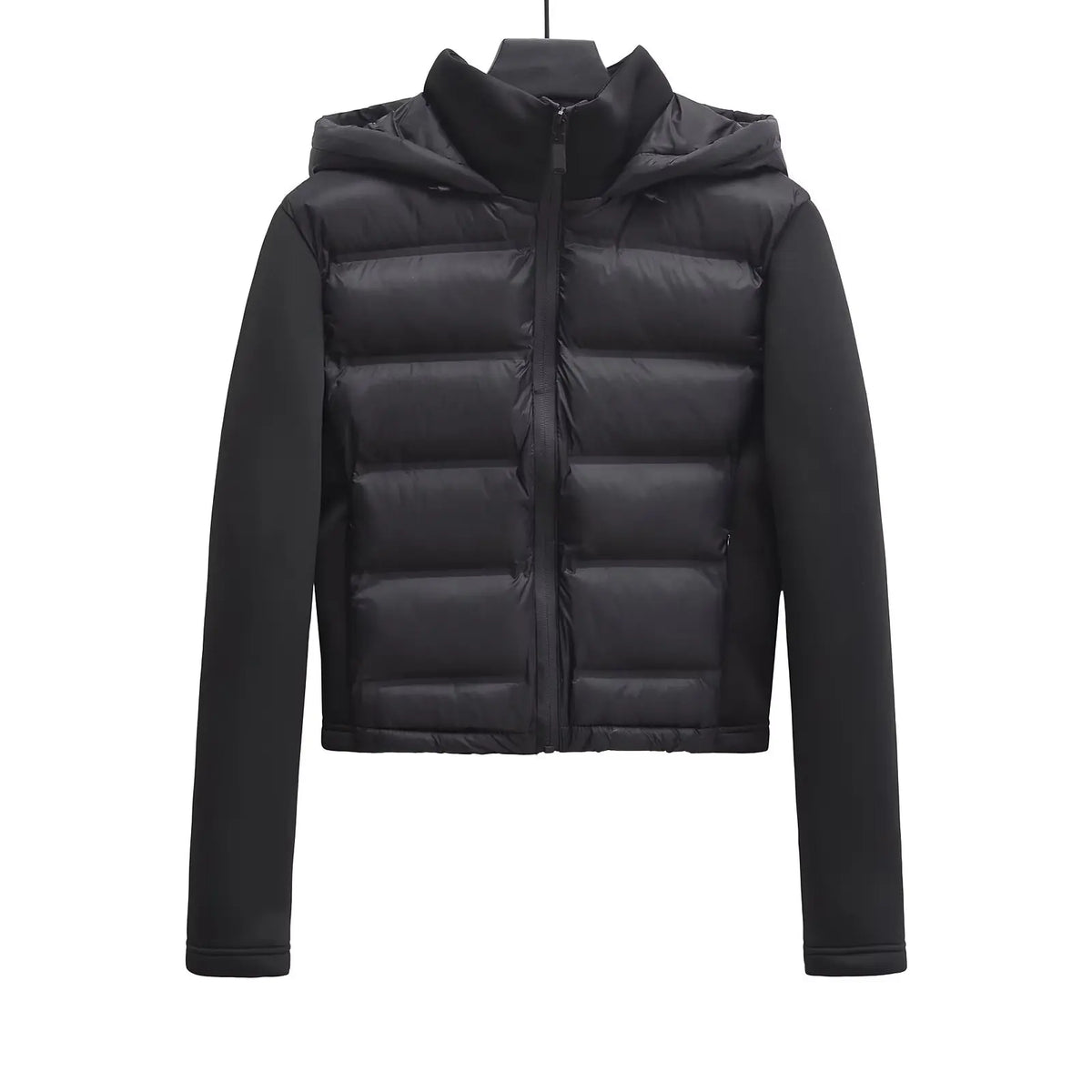 Chaqueta Acolchada Ligera de Invierno / Plumífero Corto Ajustado para Mujer