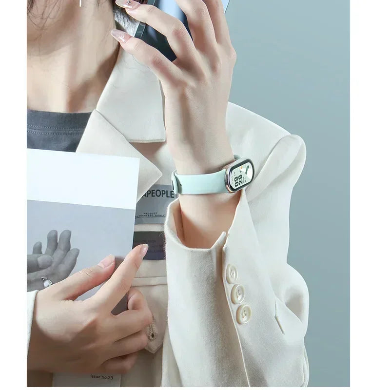Correa Deportiva de Silicona Transpirable para Smartwatch / Banda de Repuesto Flexible para Pulsera de Actividad