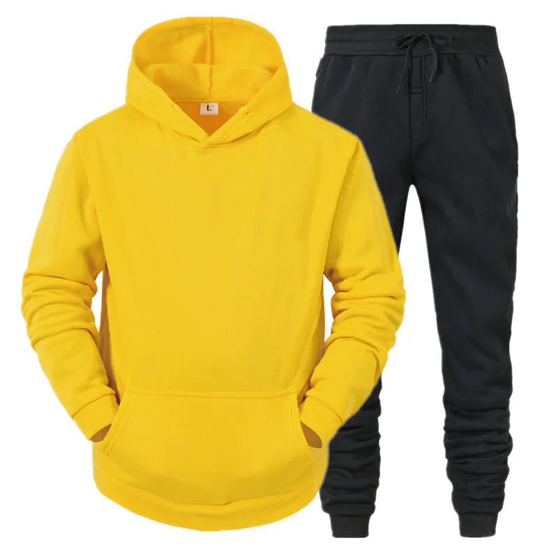 Sportswear Sweater Conjunto de Sudadera con Capucha y pantalónes Confort / Outfit Casual de Algodón para Invierno