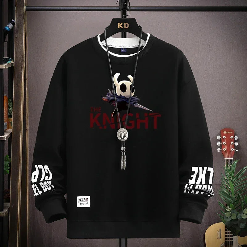 Sudadera Oversize Beige con Gráfico Urbano / Sudaderas de Algodón