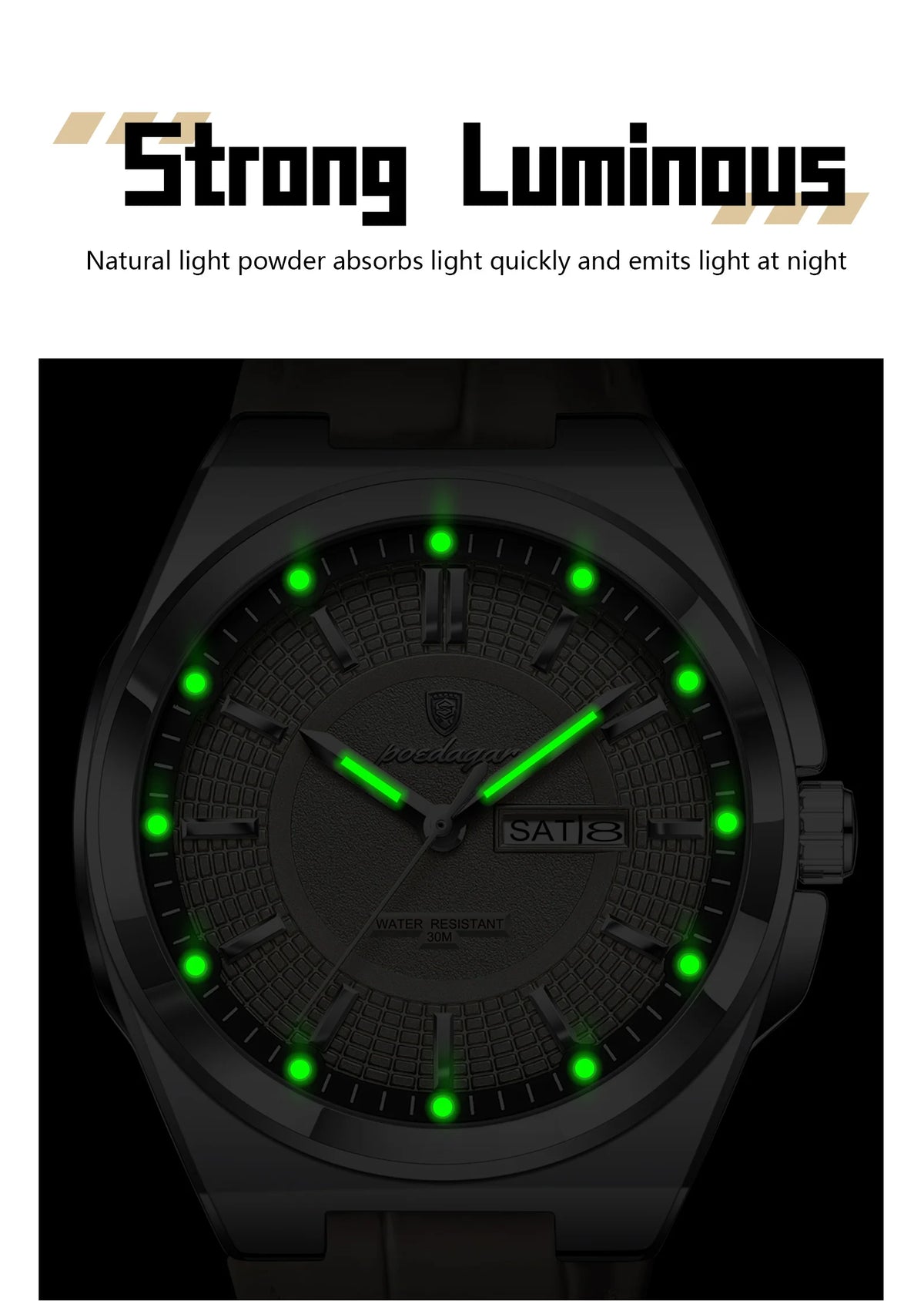Reloj Casual con Esfera de Líneas Limpias / Reloj de Pulsera Elegante para Diario
