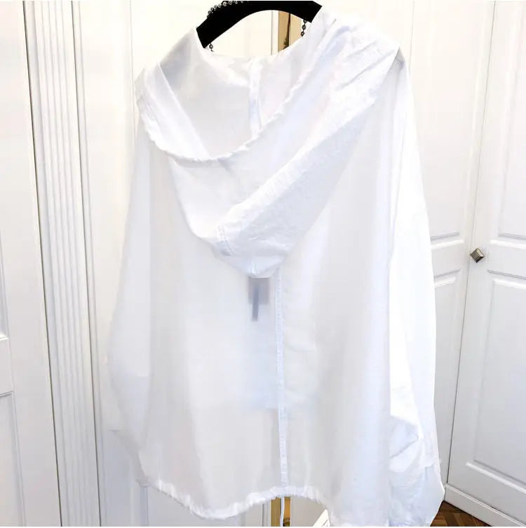 Blusa Ligera de Manga Larga Casual / Camisa Básica Fluida con Botones