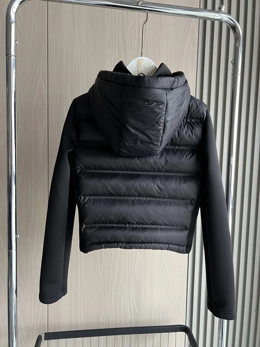 Chaqueta Acolchada Ligera de Invierno / Plumífero Corto Ajustado para Mujer