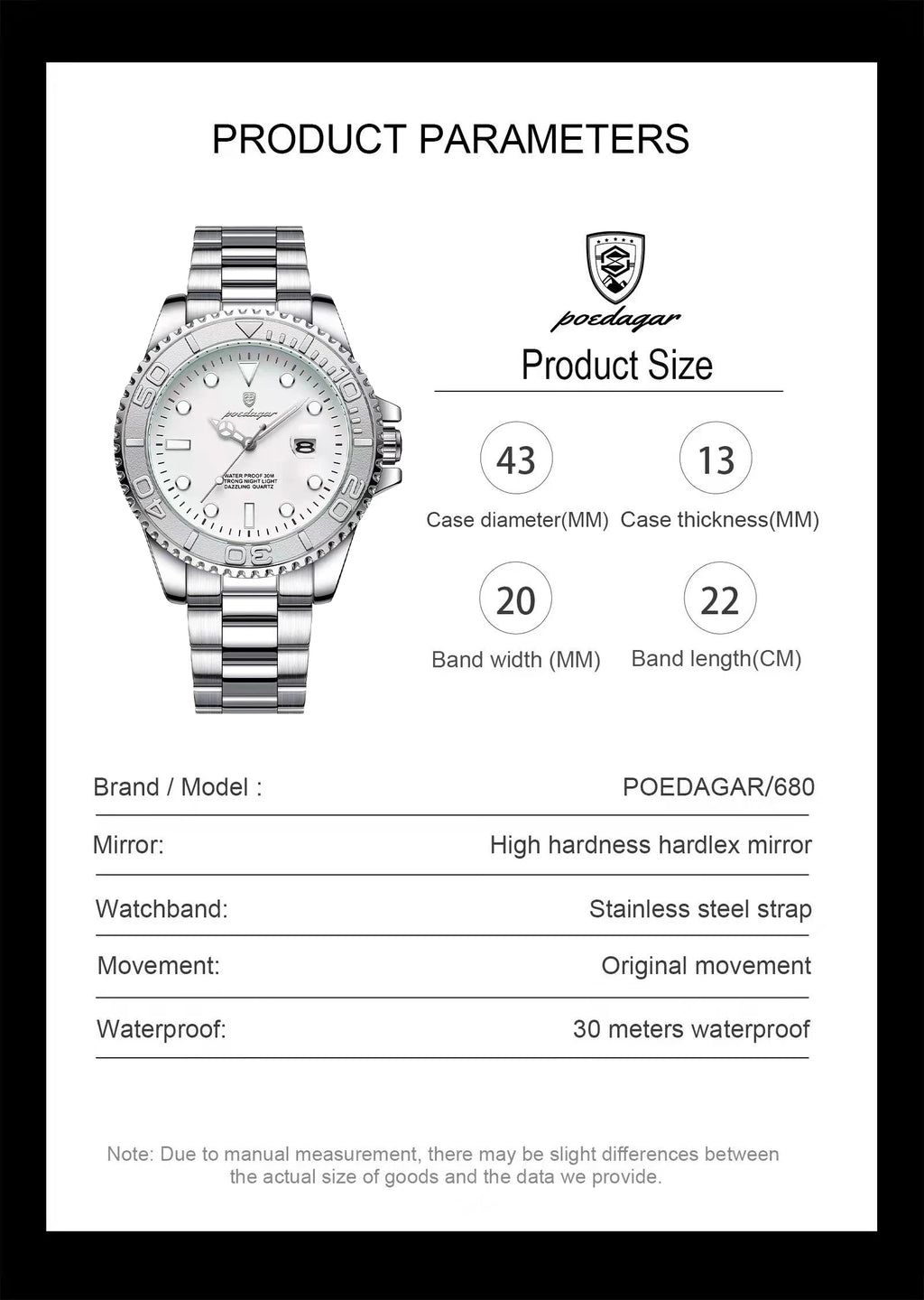 Reloj Cronógrafo de Acero Estilo Deportivo / Reloj de Pulsera Premium con Bisel Giratorio