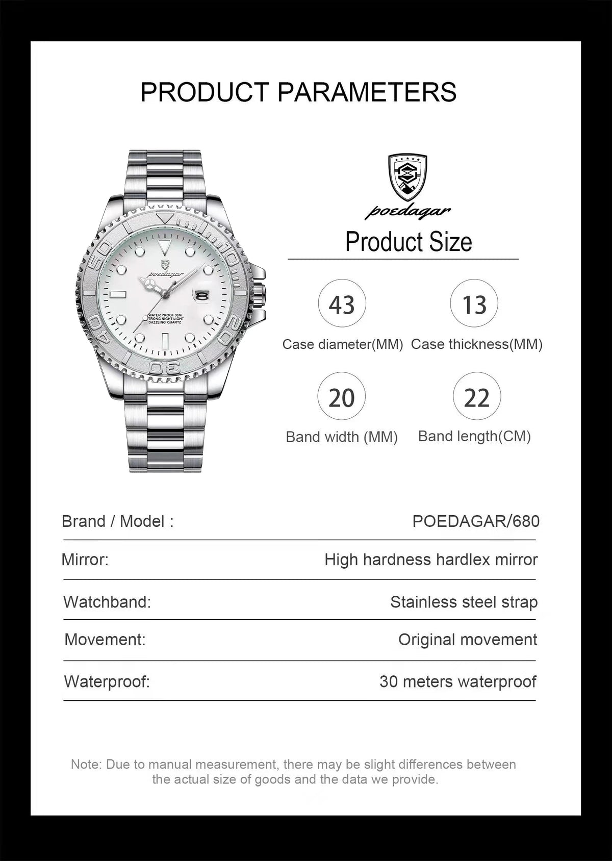 Reloj Cronógrafo de Acero Estilo Deportivo / Reloj de Pulsera Premium con Bisel Giratorio
