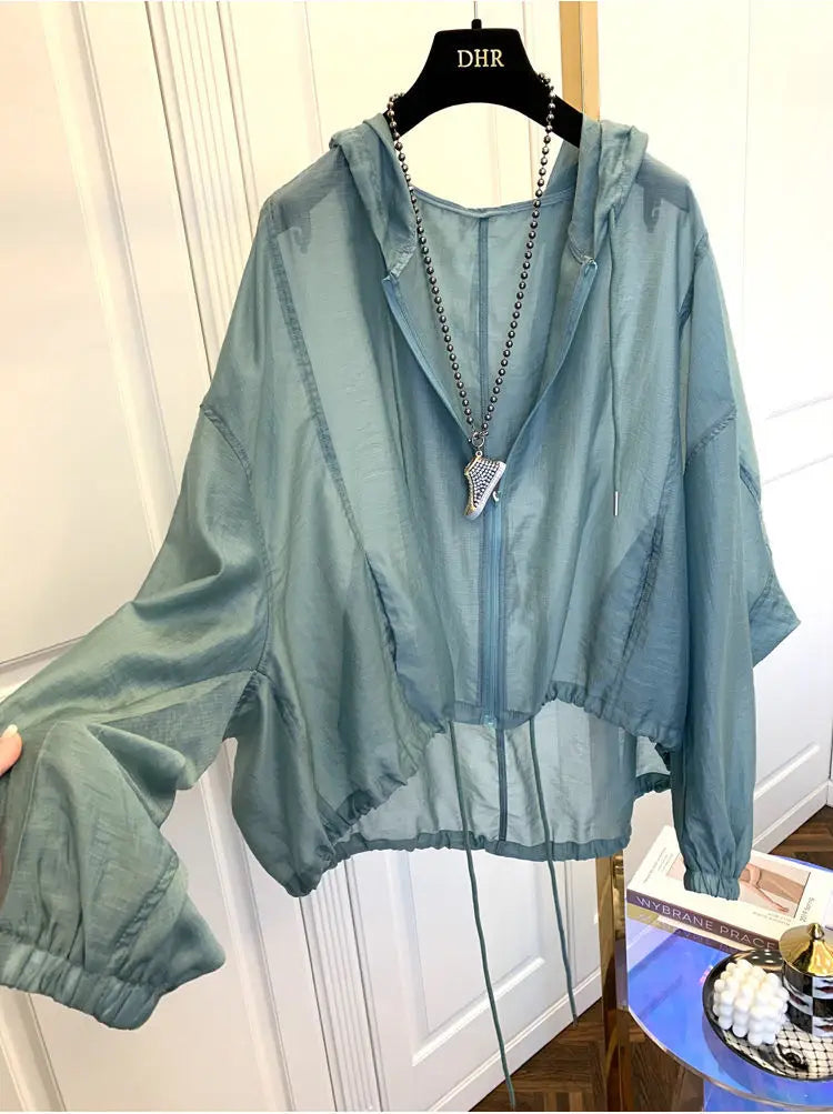 Blusa Ligera de Manga Larga Casual / Camisa Básica Fluida con Botones