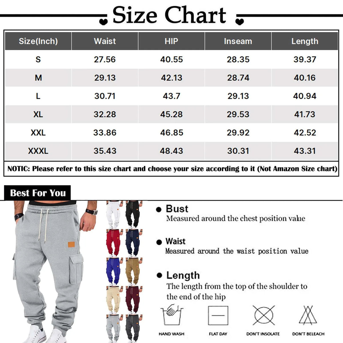 Pantalón Jogger Tipo Cargo de Felpa Suave / Pantalón de Chándal Cargo con Puño Elástico