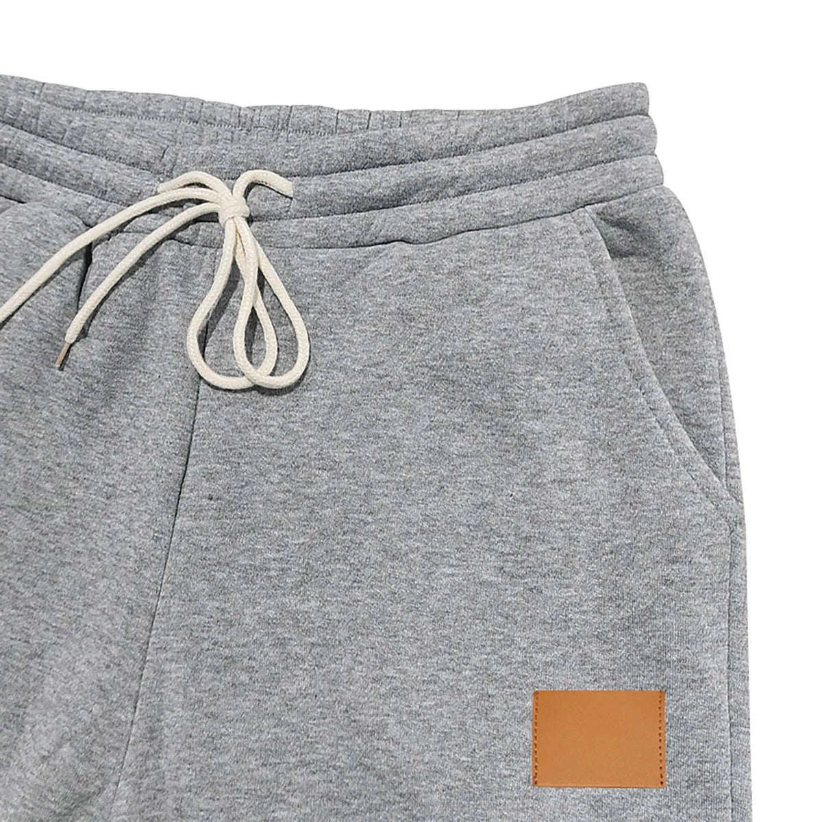 Pantalón Jogger Tipo Cargo de Felpa Suave / Pantalón de Chándal Cargo con Puño Elástico