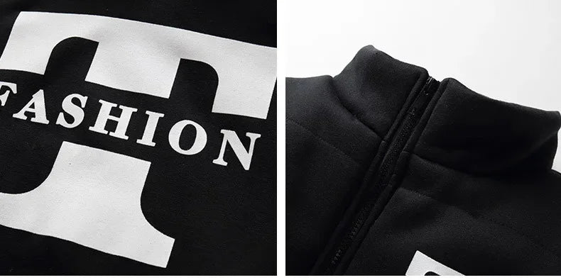 Conjunto de Invierno de 3 Piezas con Chaleco Acolchado / Chándal Completo Casual con Sudadera, Chaqueton y pantalónes